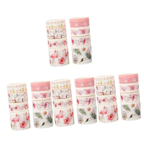 Lurrose 4 Sätze Party Basteln Flamingos Dekoration Schüttgut Washi Tape Weihnachten Scrapbook-klebeband Dekorativ Geschenkband Handwerksmaterialien Japanisches Papier Rosa 10 Rollen * 4 Lurrose 4 Sätze Party Basteln Flamingos Dekoration Schüttgut Washi Tape Weihnachten Scrapbook-klebeband Dekorativ Geschenkband Handwerksmaterialien Japanisches Papier Rosa 10 Rollen * 4 von Lurrose
