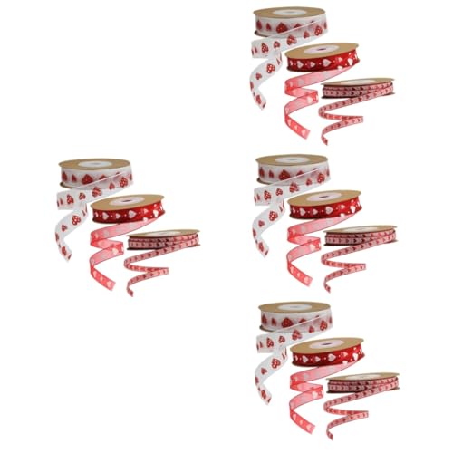 Lurrose 4 Sätze Party Gefälligkeiten Chiffon Hochzeitsband Jubeln Valentinstag Schleife Seidenband Ribbon Theme Loved Liebes Buntes Band Herz-design-band Partybänder Polyester 3 Rollen * 4 Lurrose 4 Sätze Party Gefälligkeiten Chiffon Hochzeitsband Jubeln Valentinstag Schleife Seidenband Ribbon Theme Loved Liebes Buntes Band Herz-design-band Partybänder Polyester 3 Rollen * 4 von Lurrose