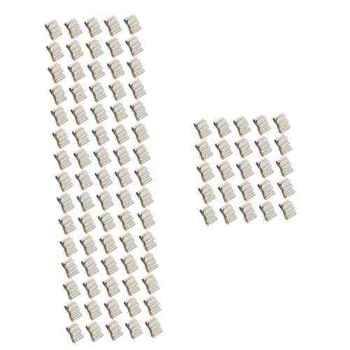 Lurrose 4 Sätze Photovoltaik-klemme Photovoltaik-kabelklemme Draht Solar- Doppelt Und Anhänger-verkabelungsclips Kabelbaumklammern Solarkabelclip Rostfreier Stahl Silber 30 Stück * 4 von Lurrose