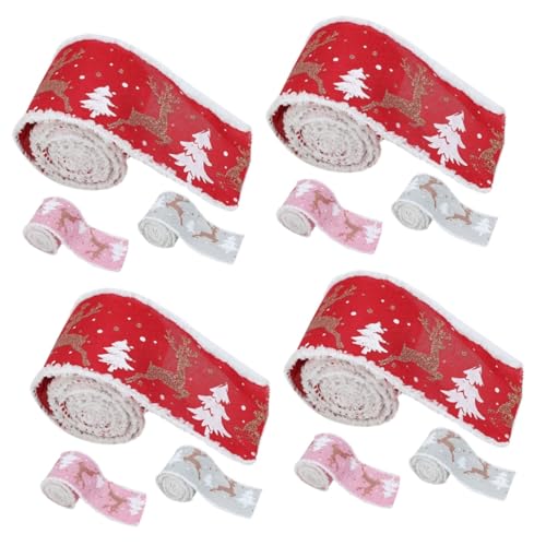 Lurrose 4 Sätze Urlaub Gegenwärtig Weihnachtsbänder Samtband Weihnachtsdekorationsband Ribbon Bandfeile Geschenktasche Bandalette Dekobänder Band Für Diy Diy-bastelband Stoff 3 Rollen * 4 Lurrose 4 Sätze Urlaub Gegenwärtig Weihnachtsbänder Samtband Weihnachtsdekorationsband Ribbon Bandfeile Geschenktasche Bandalette Dekobänder Band Für Diy Diy-bastelband Stoff 3 Rollen * 4 von Lurrose