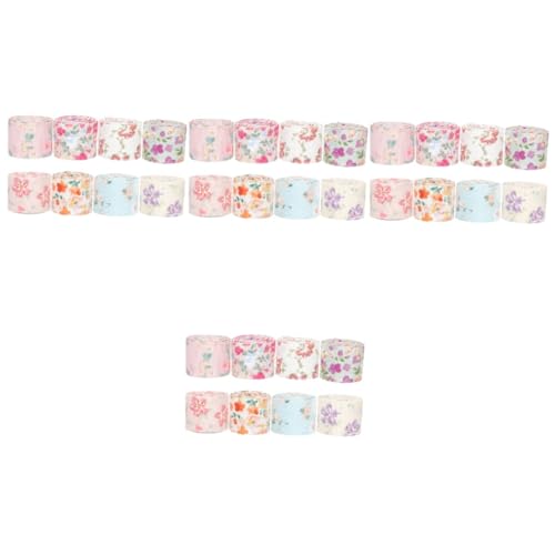 Lurrose 4 Sätze Weihnachtsparty Versorgung Verzierungen Bestickt Wickelband Rosa Grün Ribbon Schienbeinschoner Tape Blumenverpackungsband Geschenkband Selber Machen Polyester 8 Stück * 4 von Lurrose