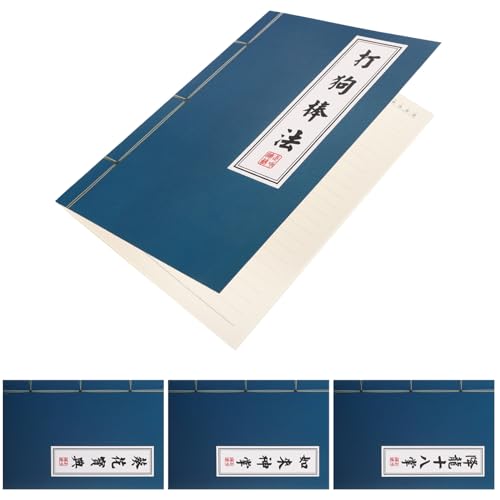 Lurrose 4 Stück Chinesische Stil Notizbücher mit Linierten Vintage Martial Arts Design Retro Schreibwaren für Notizen und Kalligraphie für Schüler und Schriftsteller Lurrose 4 Stück Chinesische Stil Notizbücher mit Linierten Vintage Martial Arts Design Retro Schreibwaren für Notizen und Kalligraphie für Schüler und Schriftsteller von Lurrose