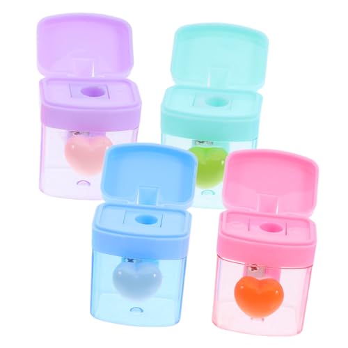 Lurrose 4 Stück Einzellochstiftmesser Taschenbleistiftspitzer Neuheit Bleistiftspitzer Mini- Kreativer Bleistiftspitzer Stationär Handbleistiftspitzer Für Metall von Lurrose
