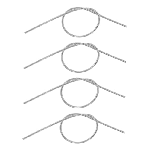 Lurrose 4 Stück Kupferbeschichtete Memory Draht Spiralfeder Flexible Hochelastische Schmuckspirale für Diy Armbänder und Ringe Leichtes Zubehör für Schmuckherstellung von Lurrose