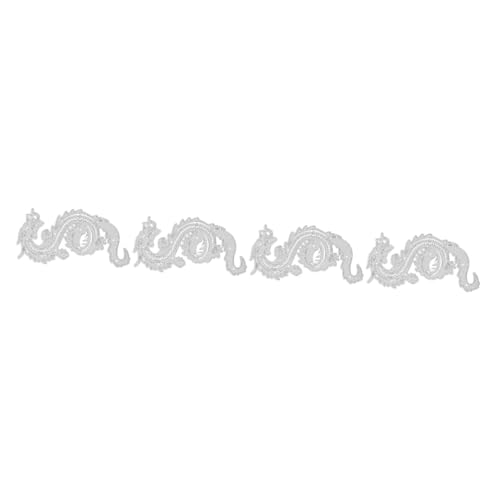 Lurrose 4 Stück Metallmesserform für Drachen-Schablone Basteln Papierdrache sterben werkzeug handwerkliches Werkzeug lustige Stanzform Prägemappen Stahl mit hohem Kohlenstoffgehalt Silver von Lurrose