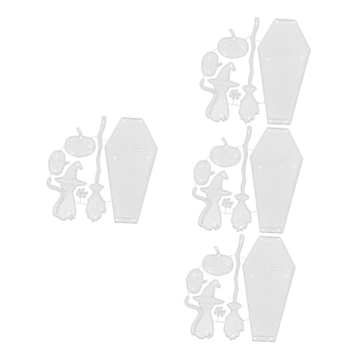 Lurrose 4 Stück Präge-Stanzformen sterben Schnitte halloween pumpkin halloweenkürbis einfaches Design Stanzformen Prägewerkzeug zur Papierherstellung Stahl mit hohem Kohlenstoffgehalt von Lurrose