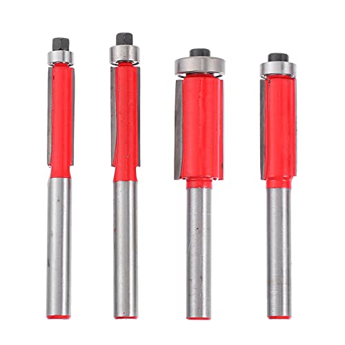 Lurrose 4 Stück Rand Trimmer Messerkopf Spülen Bündig Geschnittener Fräser Trimmen Bündiger Trimm-bit Router-bit Trimmerfräser Spiral- Schneiden Rot Messerkörper 45# Kohlenstoffstahl Lurrose 4 Stück Rand Trimmer Messerkopf Spülen Bündig Geschnittener Fräser Trimmen Bündiger Trimm-bit Router-bit Trimmerfräser Spiral- Schneiden Rot Messerkörper 45# Kohlenstoffstahl von Lurrose