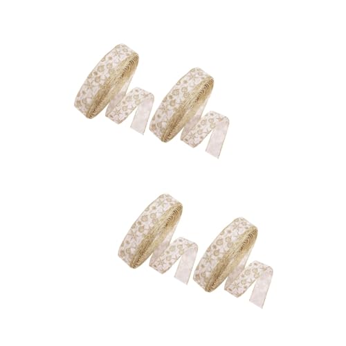 Lurrose 4 Stück Satinband Weihnachten Verkabelt Weihnachtsgeschenkband Metallbänder Für Bastelzwecke Glitzerndes Weihnachtsband Breites Glitzerband Aus Satin Farbband Abstauben Schleife Lurrose 4 Stück Satinband Weihnachten Verkabelt Weihnachtsgeschenkband Metallbänder Für Bastelzwecke Glitzerndes Weihnachtsband Breites Glitzerband Aus Satin Farbband Abstauben Schleife von Lurrose