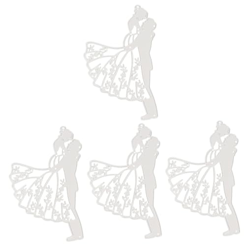 Lurrose 4 Stück Stanzform Für Hochzeit Party Kuchen Stirbt Für Die Kartenherstellung Produkt Bräutigam Diy Bastelschablone Schablonenschneider Schnitte Dekoration Gestanzt Kohlenstoffstahl von Lurrose