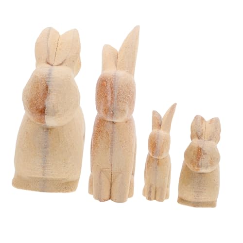 Lurrose 4 Stück Teiliges DIY Holzfiguren Unfertige Hasen Skulpturen zum Bemalen Osterdeko Basteln Familienaktivität Desktop Bunny Ornament Beige Holz Lurrose 4 Stück Teiliges DIY Holzfiguren Unfertige Hasen Skulpturen zum Bemalen Osterdeko Basteln Familienaktivität Desktop Bunny Ornament Beige Holz von Lurrose
