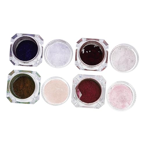 Lurrose 4 Stück Teiliges Farbwechsel Pigment für Epoxidharz Diy Bastelmaterial für Maniküre Ungiftige Dispersible Mica Pigmente für Kreative Projekte von Lurrose