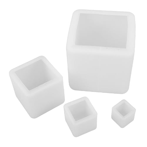 Lurrose 4 Stück Teiliges Silikon Gussformen Quadratische Würfel für Epoxidharz Gießen DIY Kerzen Seifen Herstellung Flexible Transparente Harzformen für Kreative Bastelprojekte Lurrose 4 Stück Teiliges Silikon Gussformen Quadratische Würfel für Epoxidharz Gießen DIY Kerzen Seifen Herstellung Flexible Transparente Harzformen für Kreative Bastelprojekte von Lurrose