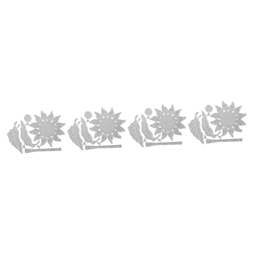 Lurrose 4 Stück handwerk herstellung von stanzformen Scrapbooking stirbt Frühlingsblütenschneidemiederung sterben Scrapbooking Schneidemuster Formen zur Kartenherstellung DIY-Werkzeuge von Lurrose