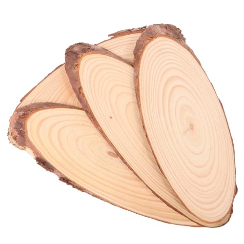 Lurrose 4 ovale Naturholzscheiben – unbehandelte Naturholzstücke mit Rinde, ovale Holzscheiben zum Basteln für Weihnachtstische, Tafelaufsätze und Untersetzer Lurrose 4 ovale Naturholzscheiben – unbehandelte Naturholzstücke mit Rinde, ovale Holzscheiben zum Basteln für Weihnachtstische, Tafelaufsätze und Untersetzer von Lurrose