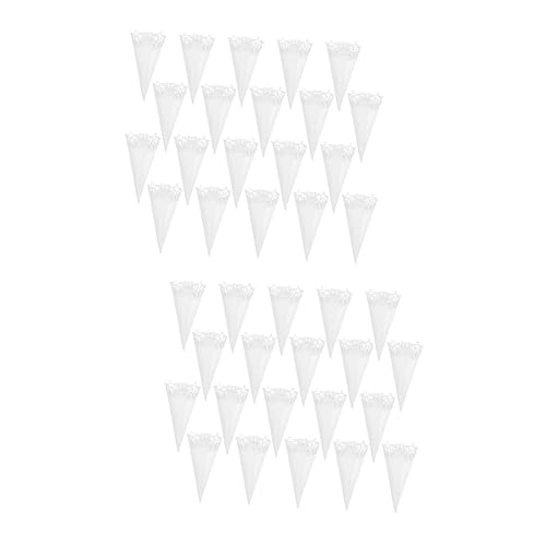 Lurrose 40 Stk Hochzeits papier Blumen röhre aus Blumenpapier Konfetti- aus Papier konfettikanone bunt komfetti Geschenkpapier Mini-Trockenblumenstrauß Blütenkegel Papierkegel von Lurrose
