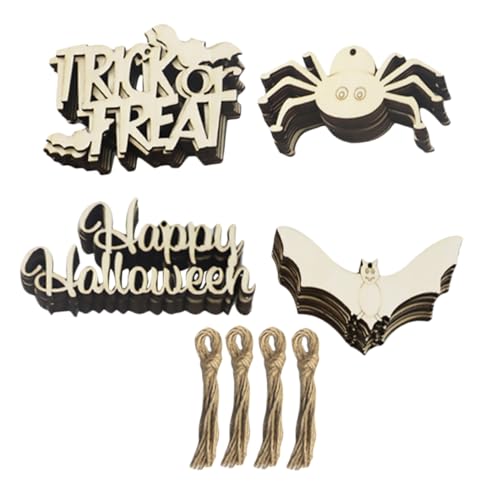 Lurrose 40 Stück Halloween-anhänger Halloween-türdekorationen Herbstdekoration Fledermaus Halloween Hängend Halloween -party -dekorationen Halloween-dekorationen Gruselige Verzierung von Lurrose