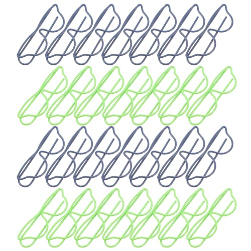 Lurrose 40 Stück Lustige Brillen Papierclips Metall Büroklammern Brillenform Lesezeichen Clips für Schule und Büro Kreative Schreibwaren für Dokumentenorganisation von Lurrose