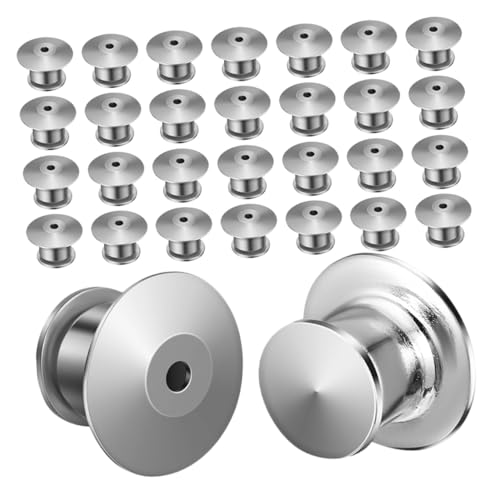 Lurrose 40 Stück Metall Verschlussstifte mit Federverschluss Sicherer Pin Rücken Ersatz für Broschen Anstecknadeln Abzeichen Lapel Pins Schmuck DIY Zubehör von Lurrose