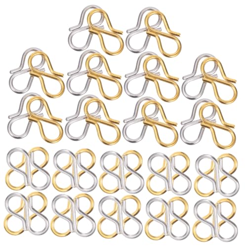 Lurrose 40 Stück S Haken Schmuckverschluss für Diy und Armbänder Doppelte Karabinerhaken Langlebig und Robust für Kreative Schmuckprojekte Lurrose 40 Stück S Haken Schmuckverschluss für Diy und Armbänder Doppelte Karabinerhaken Langlebig und Robust für Kreative Schmuckprojekte von Lurrose