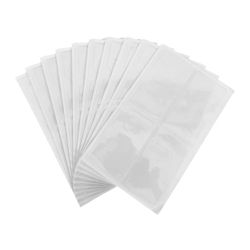 Lurrose 40 Stück Teiliges Set Selbstklebende Etikettenhalter Transparente Taschen mit Öffnung für Einfache Organisation Kisten von Lurrose
