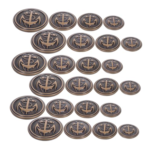 Lurrose 40 Stück Teiliges Vintage Metallknopf Set Runde Flache Kupferknöpfe Robuste Blazer Knöpfe für Jacken Mäntel Anzüge Geeignet zum Annähen Klassisch Retro Langlebig und Glatt Lurrose 40 Stück Teiliges Vintage Metallknopf Set Runde Flache Kupferknöpfe Robuste Blazer Knöpfe für Jacken Mäntel Anzüge Geeignet zum Annähen Klassisch Retro Langlebig und Glatt von Lurrose