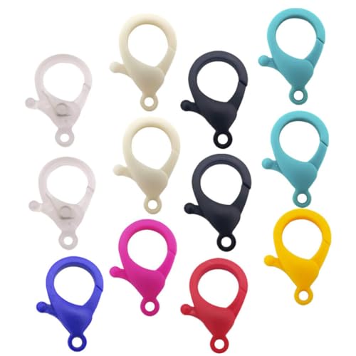 Lurrose 40 Stücke Karabinerverschlüsse Schlüsselbund Herstellung Kit Schmuck Zubehör Kunststoff Lanyard Haken Lurrose 40 Stücke Karabinerverschlüsse Schlüsselbund Herstellung Kit Schmuck Zubehör Kunststoff Lanyard Haken von Lurrose