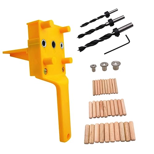 Lurrose 41Stücke Bohrverbindungswerkzeug Set Teiliges Holzbohrwerkzeug mit Geradem Lochsucher Präzise Bohrlöcher für Holzplatten für Möbelbau und Holzbearbeitung Lurrose 41Stücke Bohrverbindungswerkzeug Set Teiliges Holzbohrwerkzeug mit Geradem Lochsucher Präzise Bohrlöcher für Holzplatten für Möbelbau und Holzbearbeitung von Lurrose