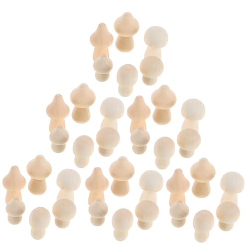 Lurrose 42 Stück Teiliges Mini Holzpilze zum Bemalen Natürliche Unbemalte Holzfiguren für Diy Kunstprojekte Dekorative Miniatur Pilzornamente für Schreibtisch Regal Büro und Lurrose 42 Stück Teiliges Mini Holzpilze zum Bemalen Natürliche Unbemalte Holzfiguren für Diy Kunstprojekte Dekorative Miniatur Pilzornamente für Schreibtisch Regal Büro und von Lurrose
