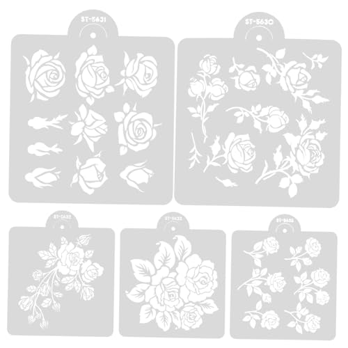Lurrose 5 Blätter Rose-vorlage Rosenschablonen Zum Malen Rosenschablone Zum Malen Rosenblumenschablonenschablonen Journaling-schablonen Das Haustier Liebe Kind Weiß Bastelmaterial Lurrose 5 Blätter Rose-vorlage Rosenschablonen Zum Malen Rosenschablone Zum Malen Rosenblumenschablonenschablonen Journaling-schablonen Das Haustier Liebe Kind Weiß Bastelmaterial von Lurrose