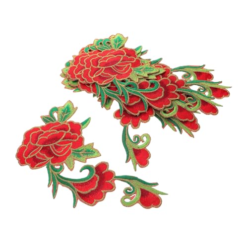 Lurrose 5 Paar Aufnäher zum Aufbügeln Rosen Motiv Bestickte Stoffapplikationen für Kleidung Reparatur Jeans Taschen Jacken DIY Basteln Langlebig Waschbeständig Vielseitig für Textilien Lurrose 5 Paar Aufnäher zum Aufbügeln Rosen Motiv Bestickte Stoffapplikationen für Kleidung Reparatur Jeans Taschen Jacken DIY Basteln Langlebig Waschbeständig Vielseitig für Textilien von Lurrose