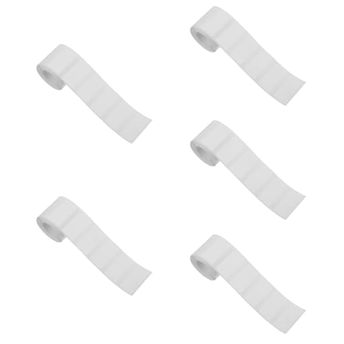 Lurrose 5 Rollen Selbstklebende Etiketten für Flaschen und Vorratsdosen Ablösbar Beschriftbar Praktische Aufkleber für Lebensmittelorganisation und Diy Projekte von Lurrose