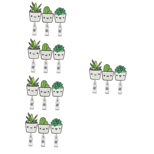 Lurrose 5 Sätze Abzeichenhalter Für Mädchen Namensschildrolle Mit Verschluss Für Lederband Schlusselanhanger Das Etikett Id-abzeichen-rolle Cartoon-abzeichenclip Epoxid 3 Stücke * 5 von Lurrose