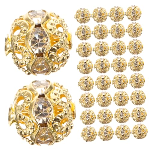 Lurrose 5 Sätze Ausgeschnittenes Strass-armband-zubehör Halskette Schmuck Würfelperlen Kleine Goldperlen Perlen Für Armbänder Lieferungen Spacer Herstellung Uv Metall 100 Stück * 5 Lurrose 5 Sätze Ausgeschnittenes Strass-armband-zubehör Halskette Schmuck Würfelperlen Kleine Goldperlen Perlen Für Armbänder Lieferungen Spacer Herstellung Uv Metall 100 Stück * 5 von Lurrose