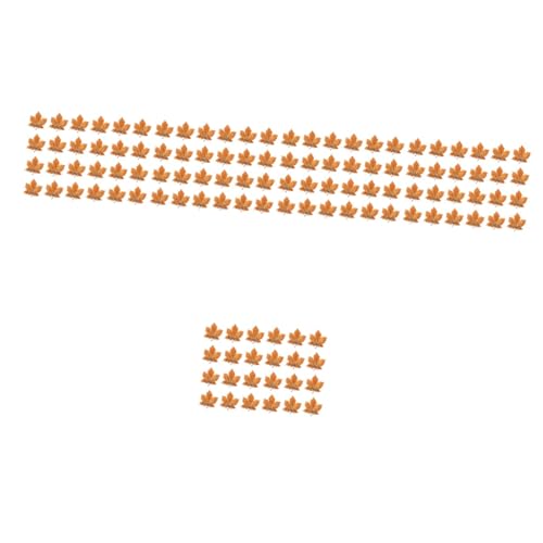 Lurrose 5 Sätze Blatt-aufnäher Zum Aufbügeln Für Rucksäcke Dekoration Stoff Zum Nähen Handmade Aufnäher Sewing Accessories Ahornblattapplikation Ahornblattflecken Polyester 24 Stück * 5 von Lurrose