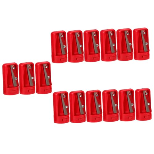 Lurrose 5 Sätze Bleistiftspitzer Briefpapier Kind Tischler Scharf Doppelt Mechanische Stifte Schreibwaren Buntstiftspitzer Schulmaterial Masse Anspitzer Plastik Rot 3 Stücke * 5 von Lurrose