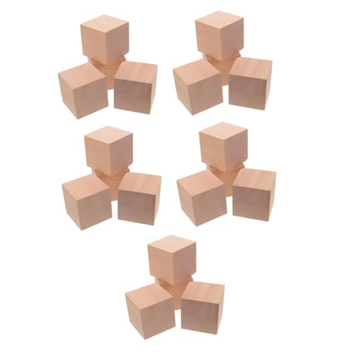 Lurrose 5 Sätze Blöcke Holzdekoration Holzhandwerk Bausteine Konstruktionsspielzeug Leere Untersetzer Zum Basteln Rohlinge Für Projekte Quadratische Holzwürfel Leere Holzwürfel 4 Stück * 5 Lurrose 5 Sätze Blöcke Holzdekoration Holzhandwerk Bausteine Konstruktionsspielzeug Leere Untersetzer Zum Basteln Rohlinge Für Projekte Quadratische Holzwürfel Leere Holzwürfel 4 Stück * 5 von Lurrose