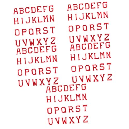 Lurrose 5 Sätze Buchstabe Gestickter Aufnäher Buchstaben Aufkleben Kleidungsstück Patches Alphabet-applikation Briefe Flicken Für Bekleidung Kleideraufnäher Flecken Rot Stoff 26 Stück * 5 Lurrose 5 Sätze Buchstabe Gestickter Aufnäher Buchstaben Aufkleben Kleidungsstück Patches Alphabet-applikation Briefe Flicken Für Bekleidung Kleideraufnäher Flecken Rot Stoff 26 Stück * 5 von Lurrose
