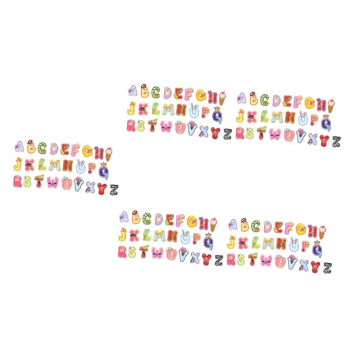 Lurrose 5 Sätze Buchstaben Stoff Aufkleber Etiketten Dekoration Stickereiflecken Applikationen Sortiert Diy-patches Für Kleidung Lustige Patches Bestickt Brief Polyester von Lurrose