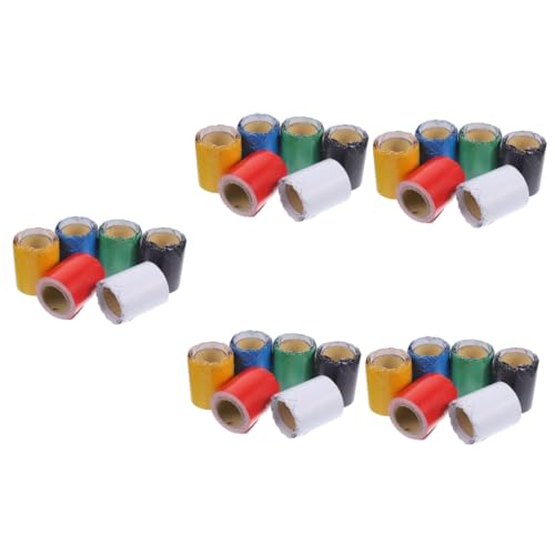 Lurrose 5 Sätze Bunte Bordüren Für Klassenzimmer Dekorationspapier Blau Gelb Grün Rot Weiß Und Schwarz Für Pinnwände Und Festdeko Pro Rolle 6 Rollen * 5 von Lurrose