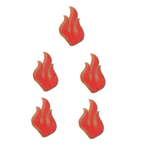 Lurrose 5 Sätze Gestickte Aufnäher Flicken Für Bekleidung Dekorative Gestickte Applikation Gestickter Aufnäher Stickerei Aufnäher Nähen Dekorative Patches Flecken Rot Stickgarn 5 Stück * 5 von Lurrose