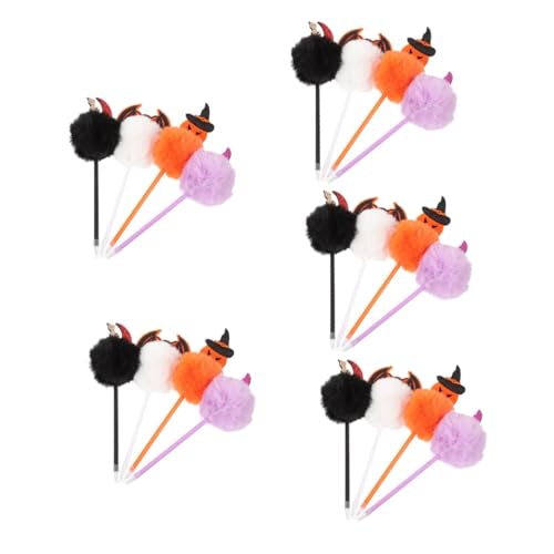 Lurrose 5 Sätze Halloween Stifte Kürbis Stift Wackeliger Flauschiger Kugelschreiber Mini Halloween Dekorationen Für Halloween Spaßstifte Für Den Innenbereich Süße 4 Stück * 5 von Lurrose
