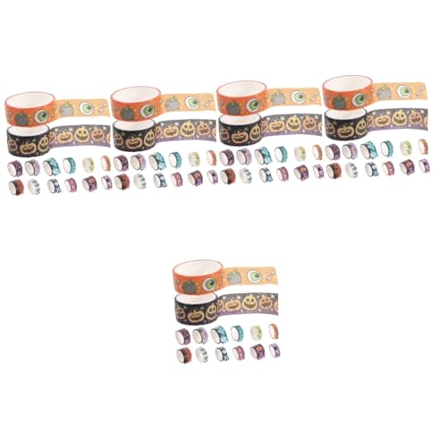 Lurrose 5 Sätze Halloween Washi Tape Leuchtendes Klebeband Für Diy Bastelarbeiten Scrapbooking Tagebuch Partydekorationen Mit Halloween Motiven 14 Rollen * 5 von Lurrose