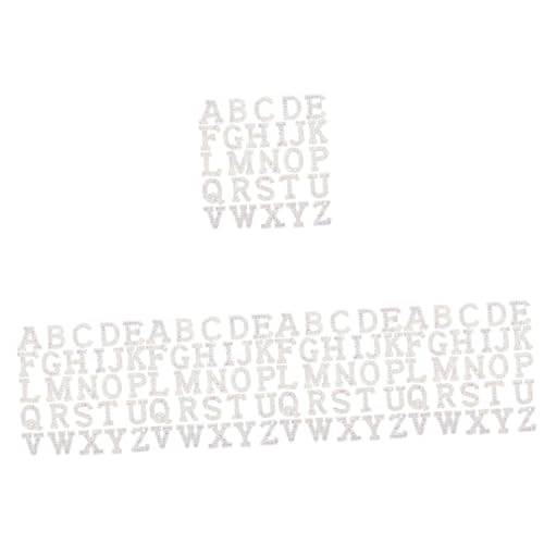 Lurrose 5 Sätze Heiße Diamant Buchstabenaufkleber Zahlen Zum Aufbügeln Gold Bling Buchstabenaufkleber Varsity Alphabet Aufkleber Applikation Buchstabenaufkleber Kleine 26 Stück * 5 von Lurrose
