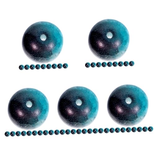 Lurrose 5 Sätze Lose Perle Edelstein Runde Steinperlen Armbänder Für Bastelzeug Glasperlen Schmuckzubehör Fensterdekoration Perlenarmband Diy-perlen Diy Girlande Glasperle 150 Stück * 5 von Lurrose