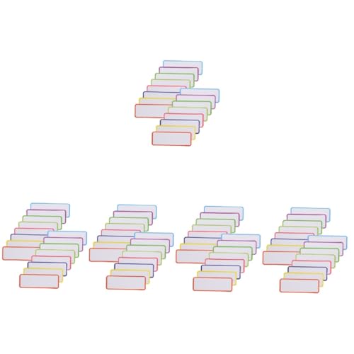 Lurrose 5 Sätze Magnetisches Etikett Streifen Etiketten Für Whiteboard Etikett Für Trockenerlöser Arbeiten Dünn Kühlschrankmagnete Kühlschrankaufkleber Marker Löschen Löschbar 54 Stück * 5 von Lurrose