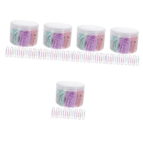 Lurrose 5 Sätze Mini Büroklammern in Verschiedenen Größen Dokument Büroklammer Farbig Geformt Sortiert Karten Clip Metallclips Buchleseclips Befestigungsclips Für Dokumente 540 Stück * 5 Lurrose 5 Sätze Mini Büroklammern in Verschiedenen Größen Dokument Büroklammer Farbig Geformt Sortiert Karten Clip Metallclips Buchleseclips Befestigungsclips Für Dokumente 540 Stück * 5 von Lurrose