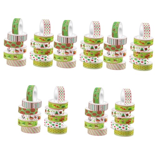 Lurrose 5 Sätze Notebook -band Dekorativ Dekoration Süßes Band Klebeband Washi Tape Zum Aufzeichnen Scrapbooking Washi Tape Handkontoband Washi-tape Colorful 12 Rollen * 5 von Lurrose