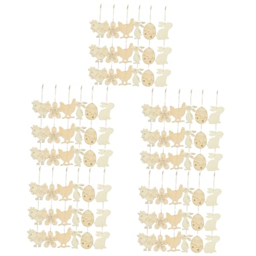 Lurrose 5 Sätze Osterhasen-ornamente Basteln Für Ostern Basteln Zu Ostern Ostegeschenke Bausätze Party Bausatz Ostern Basteln Selber Machen Hasenausschnitte Aus Holz Hölzern 60 Stück * 5 von Lurrose