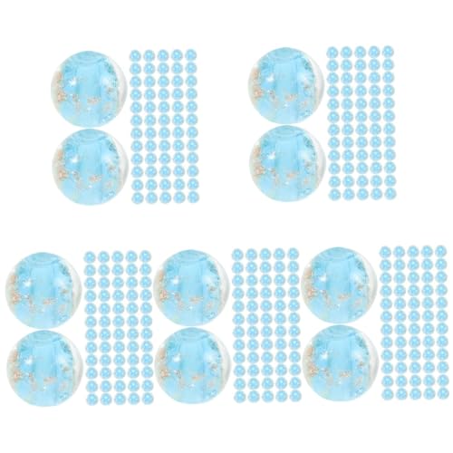 Lurrose 5 Sätze Perlen Herstellung Für Klein Spacer Runden Lose Uv Bastelzeug Glasmalerei Svarowksy Halskette Schmuck Machen Schmuck Set Bastelzubehör Selber Machen Sky-blue 100 Stück * 5 von Lurrose