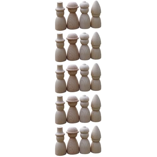 Lurrose 5 Sätze Teiliges Holz Puppen Diy Figuren Unfertige Holz Peg Dolls Zum Bemalen Für Kreative Bastelprojekte Pädagogisches Für Kinderzimmer Und Kunsthandwerk 4 Stück * 5 Lurrose 5 Sätze Teiliges Holz Puppen Diy Figuren Unfertige Holz Peg Dolls Zum Bemalen Für Kreative Bastelprojekte Pädagogisches Für Kinderzimmer Und Kunsthandwerk 4 Stück * 5 von Lurrose